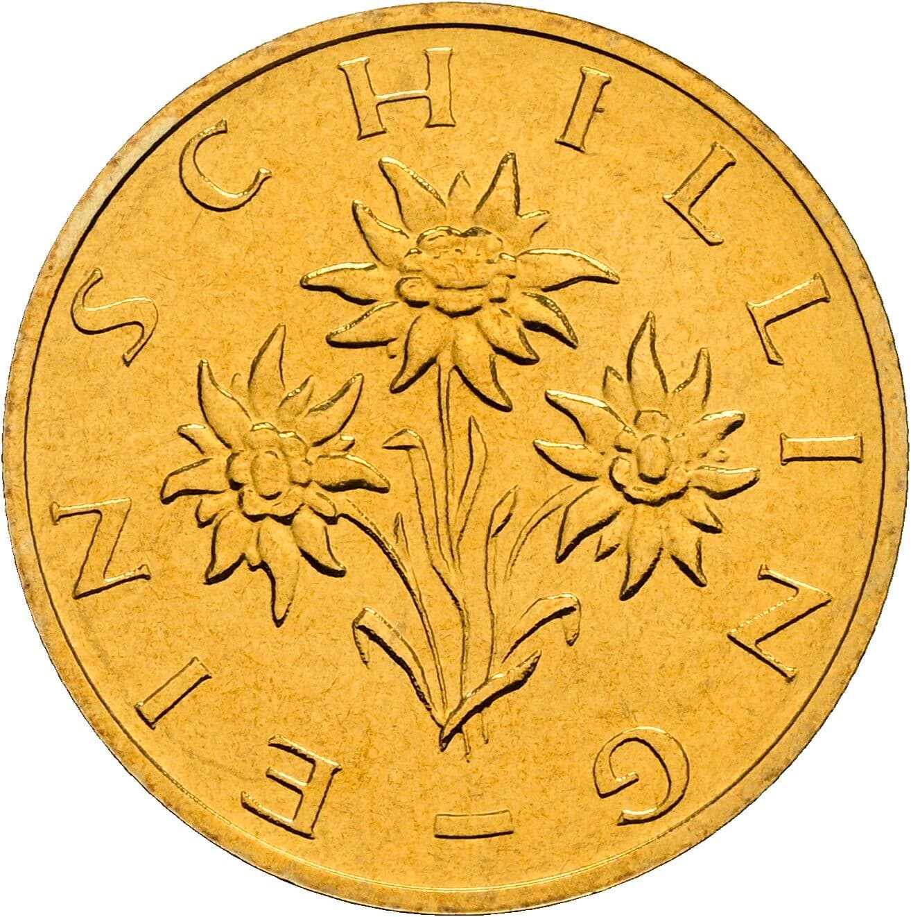 1 Schilling 1999 – Rückseite