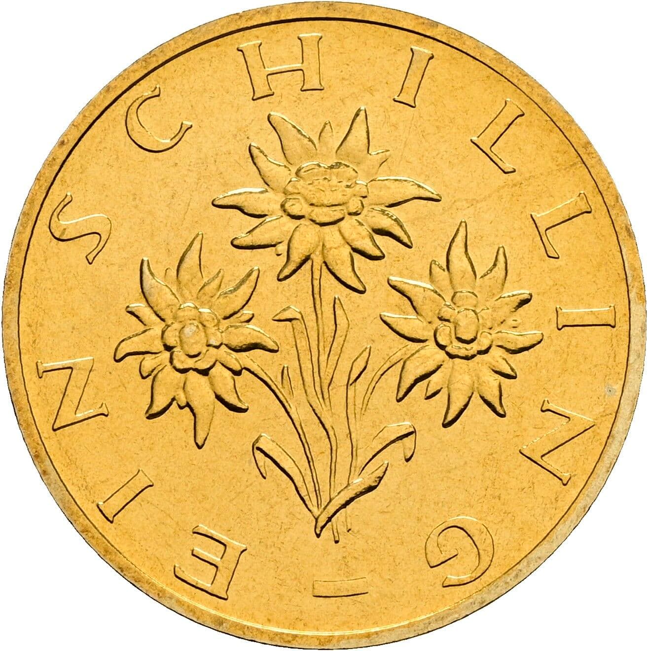 1 Schilling 1999 – Rückseite