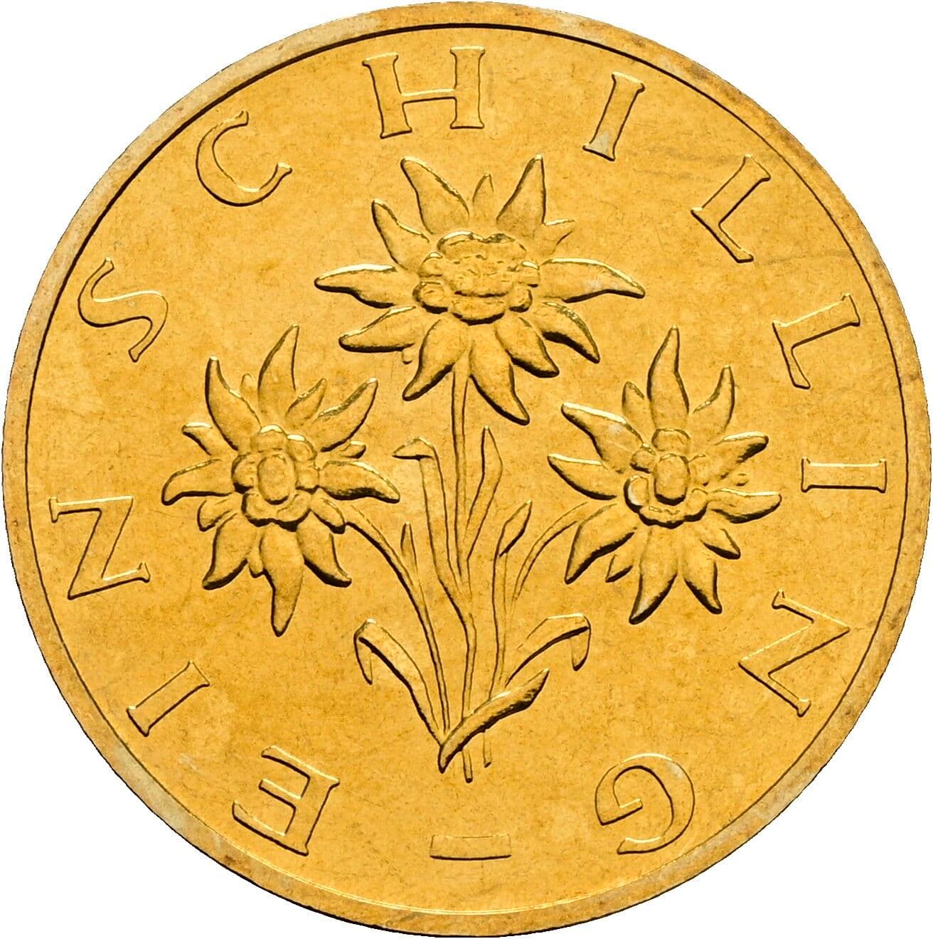 1 Schilling 1999 – Rückseite