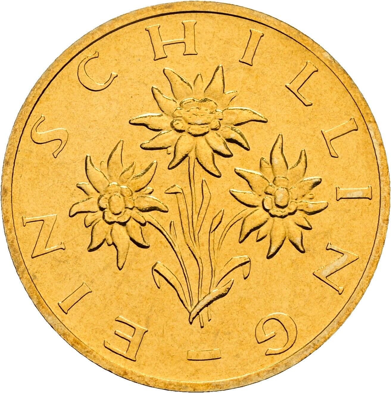 1 Schilling 1999 – Rückseite