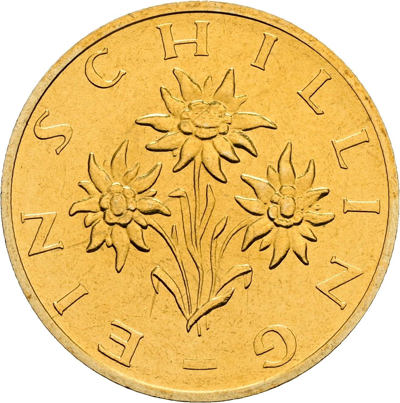 1 Schilling 1999 – Rückseite