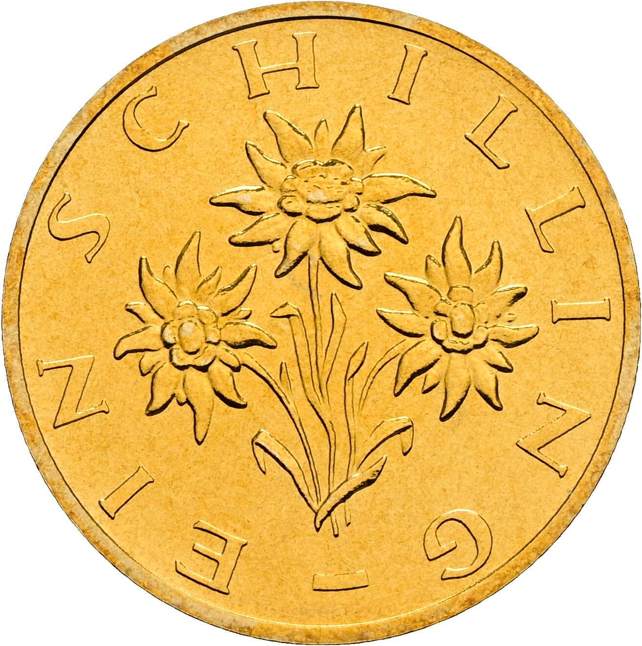 1 Schilling 1999 – Rückseite
