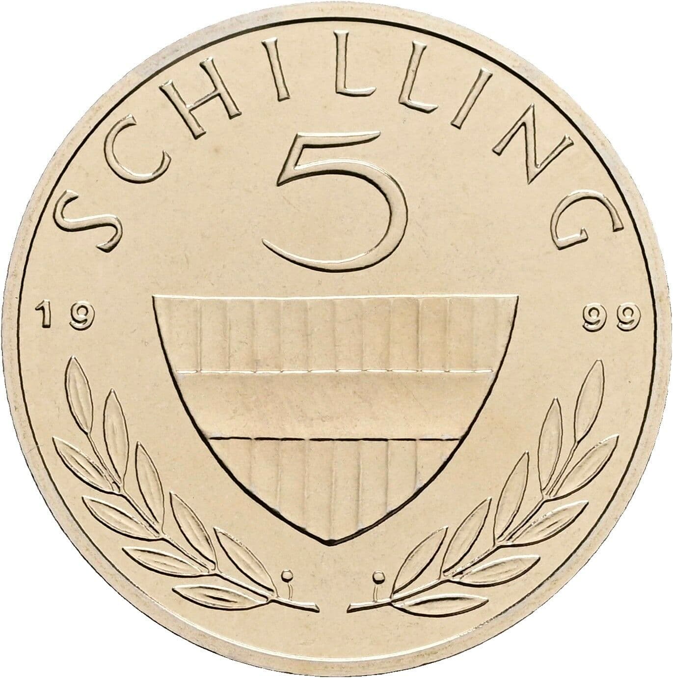 5 Schilling 1999 – Vorderseite