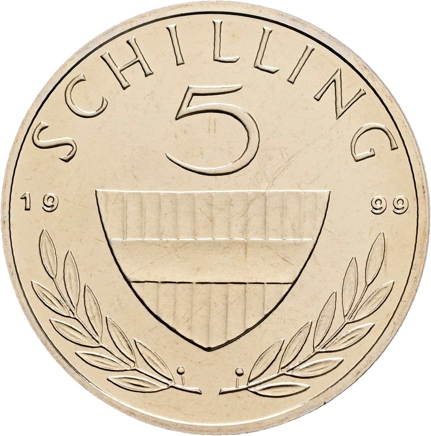 5 Schilling 1999 – Vorderseite