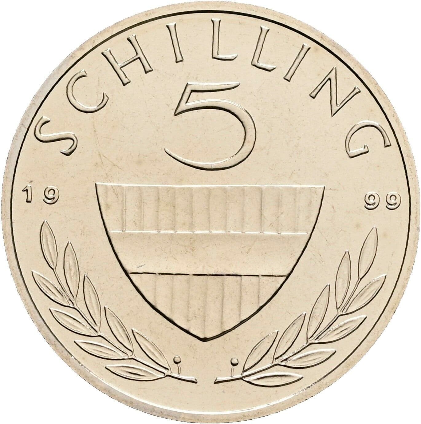 5 Schilling 1999 – Vorderseite