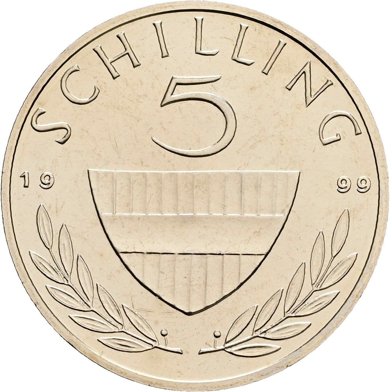 5 Schilling 1999 – Vorderseite