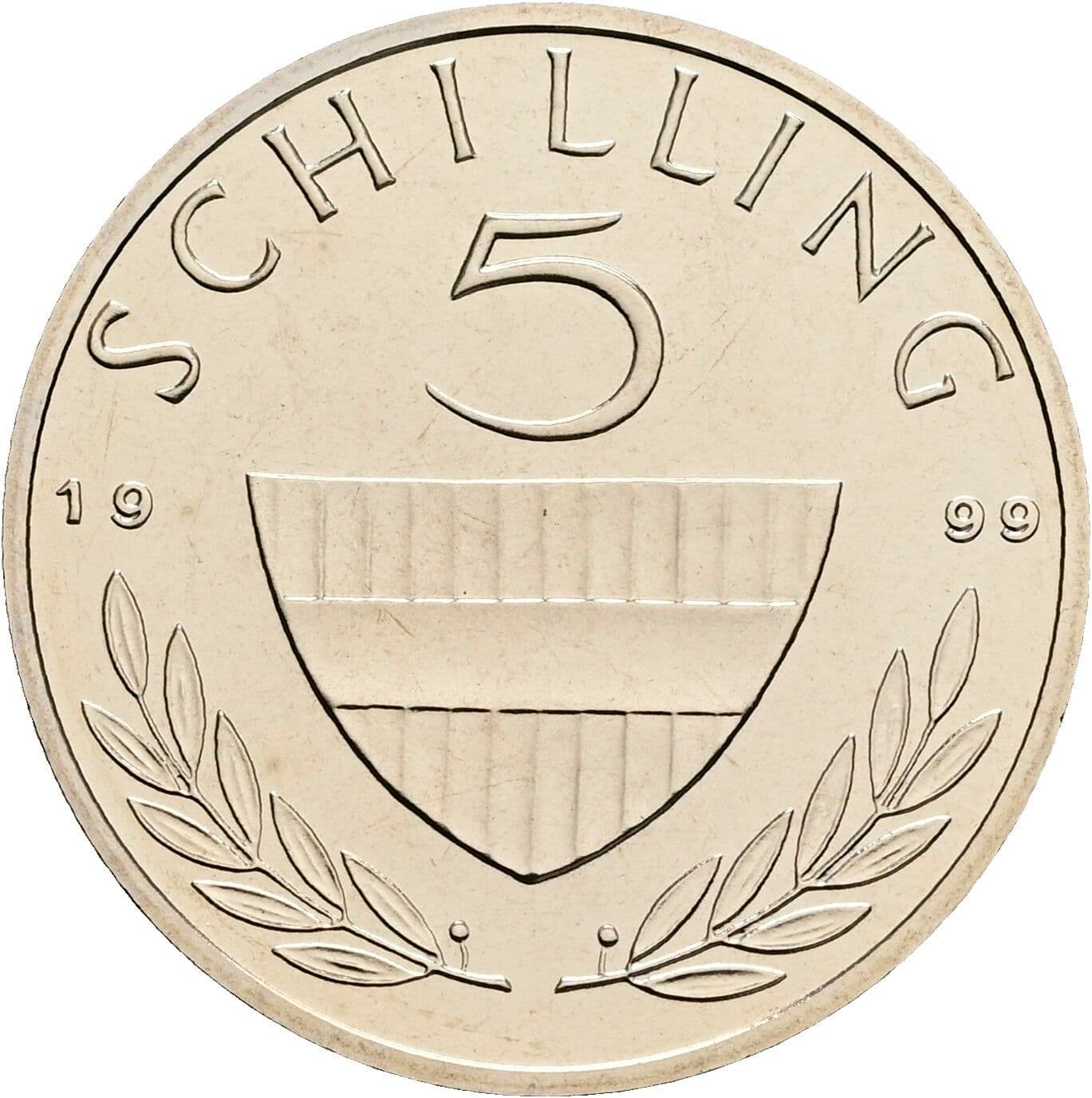 5 Schilling 1999 – Vorderseite
