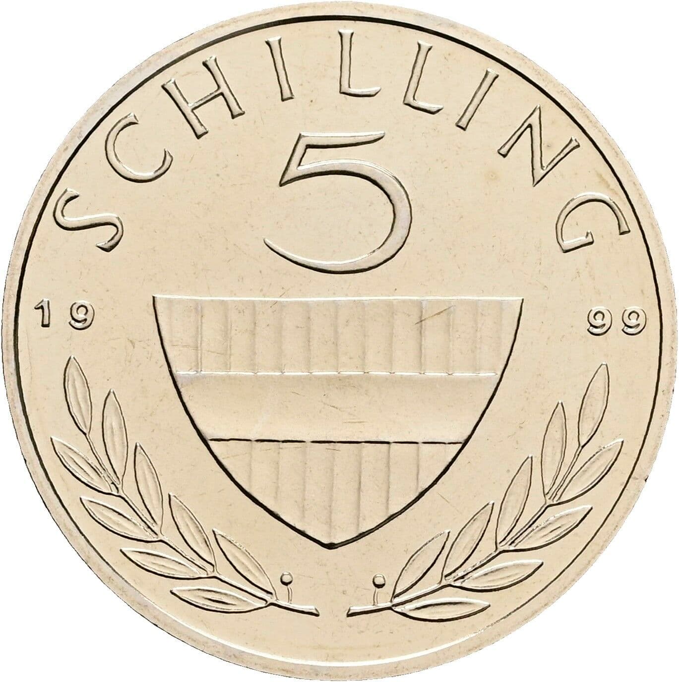 5 Schilling 1999 – Vorderseite