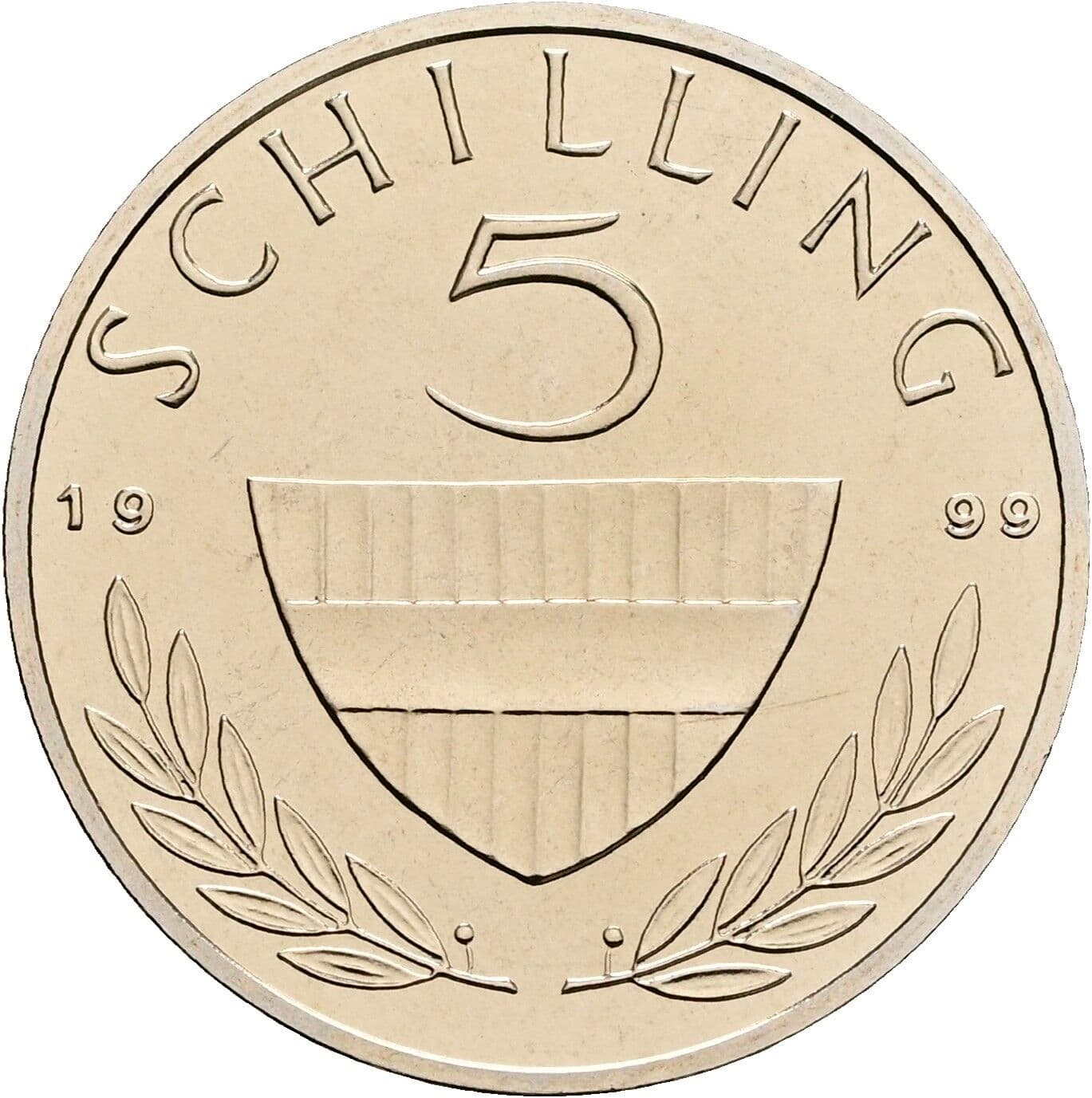 5 Schilling 1999 – Vorderseite