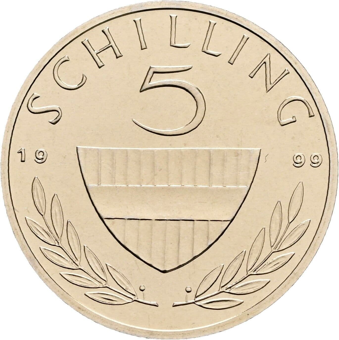5 Schilling 1999 – Vorderseite