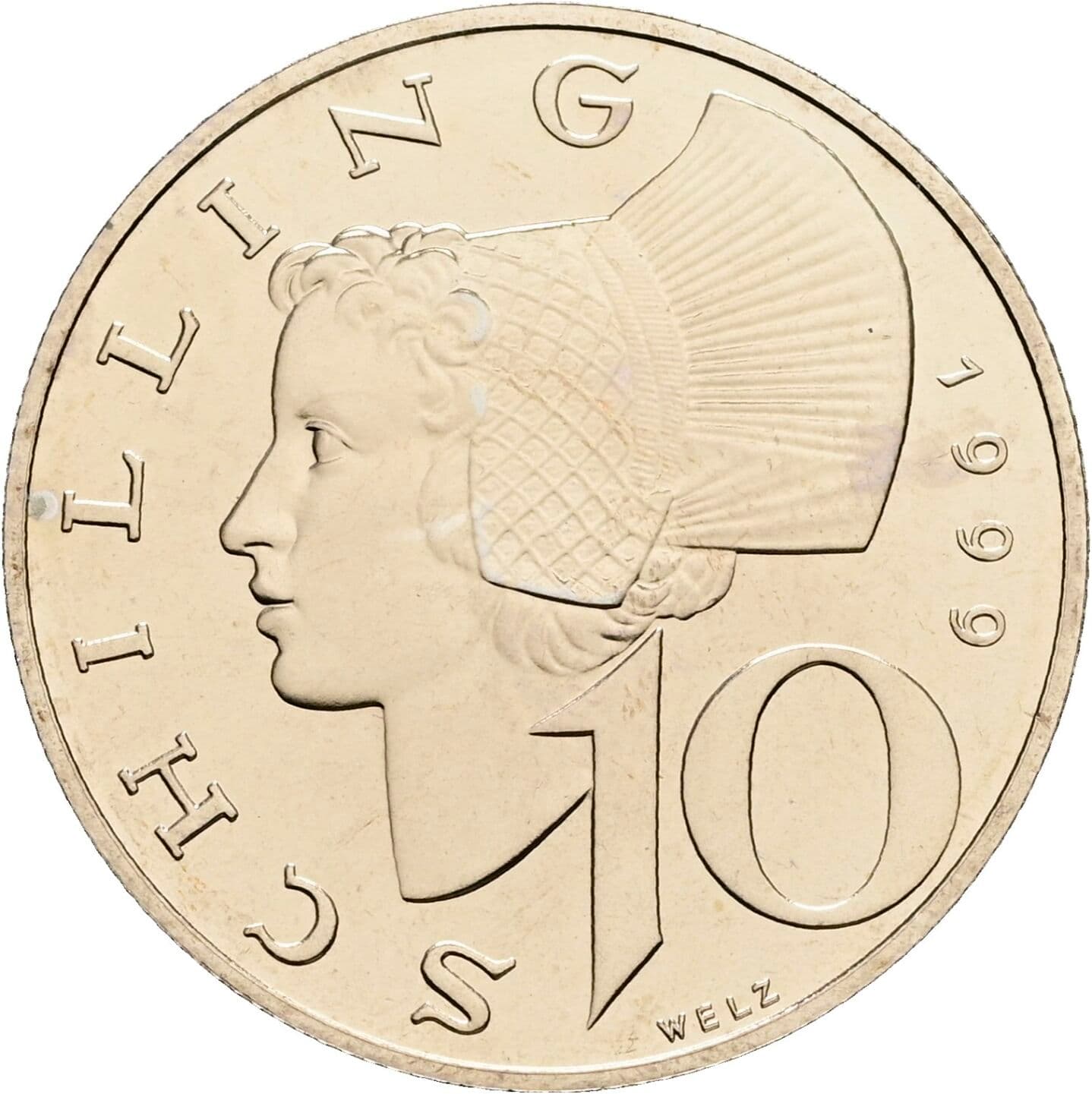 10 Schilling 1999 – Vorderseite