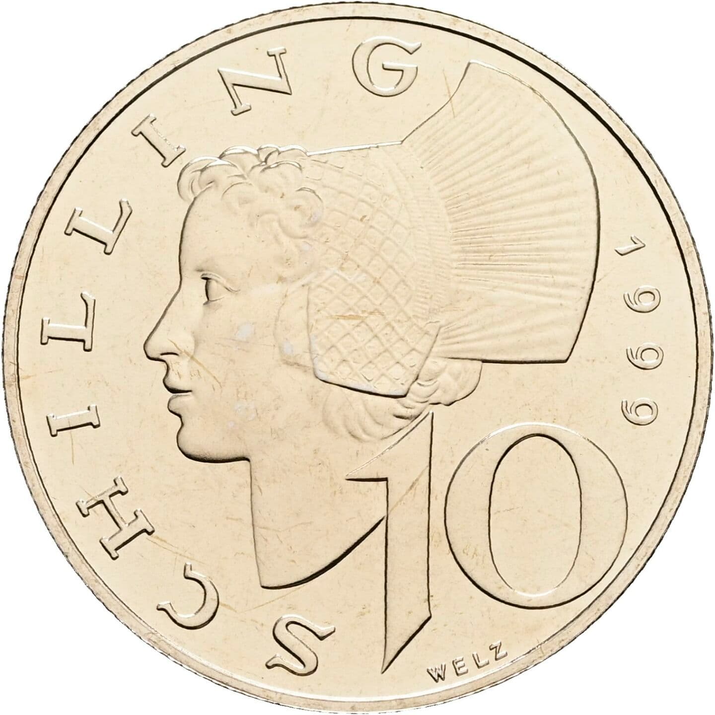 10 Schilling 1999 – Vorderseite