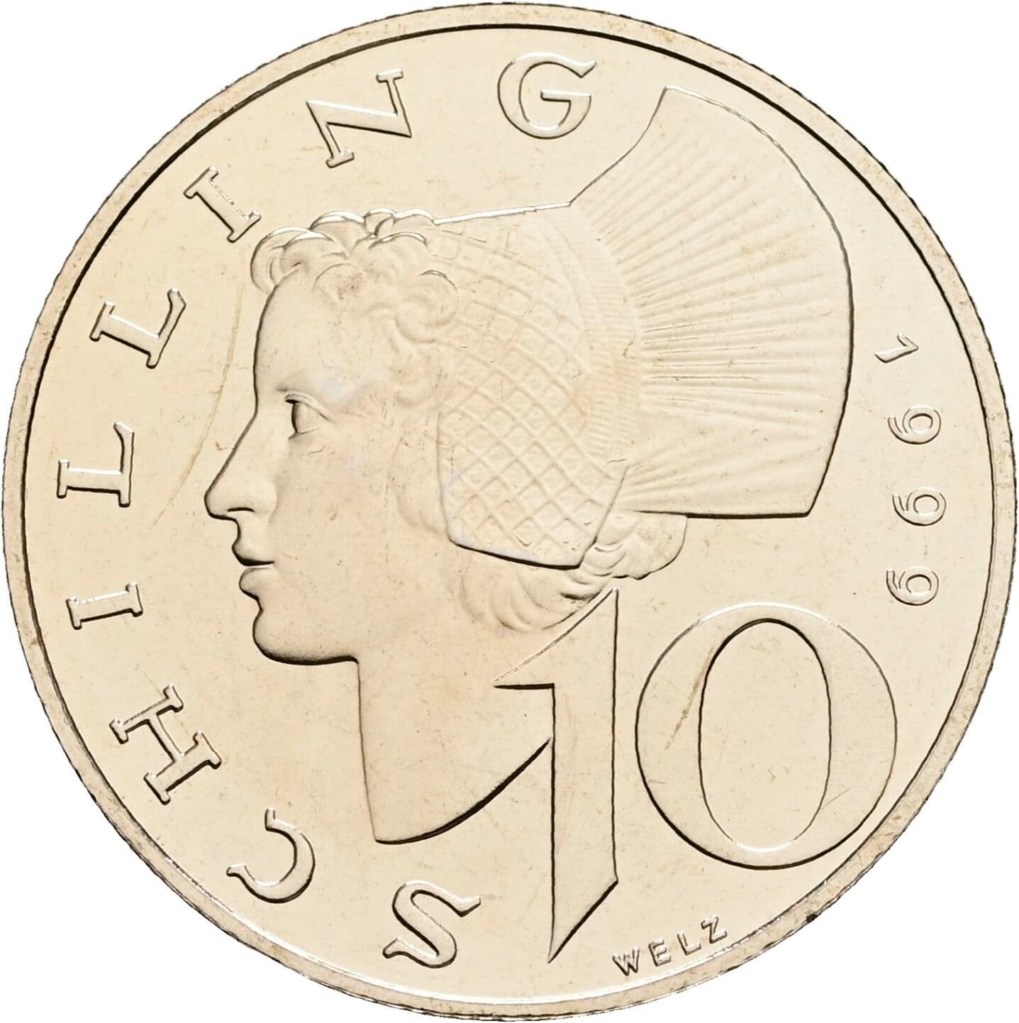 10 Schilling 1999 – Vorderseite