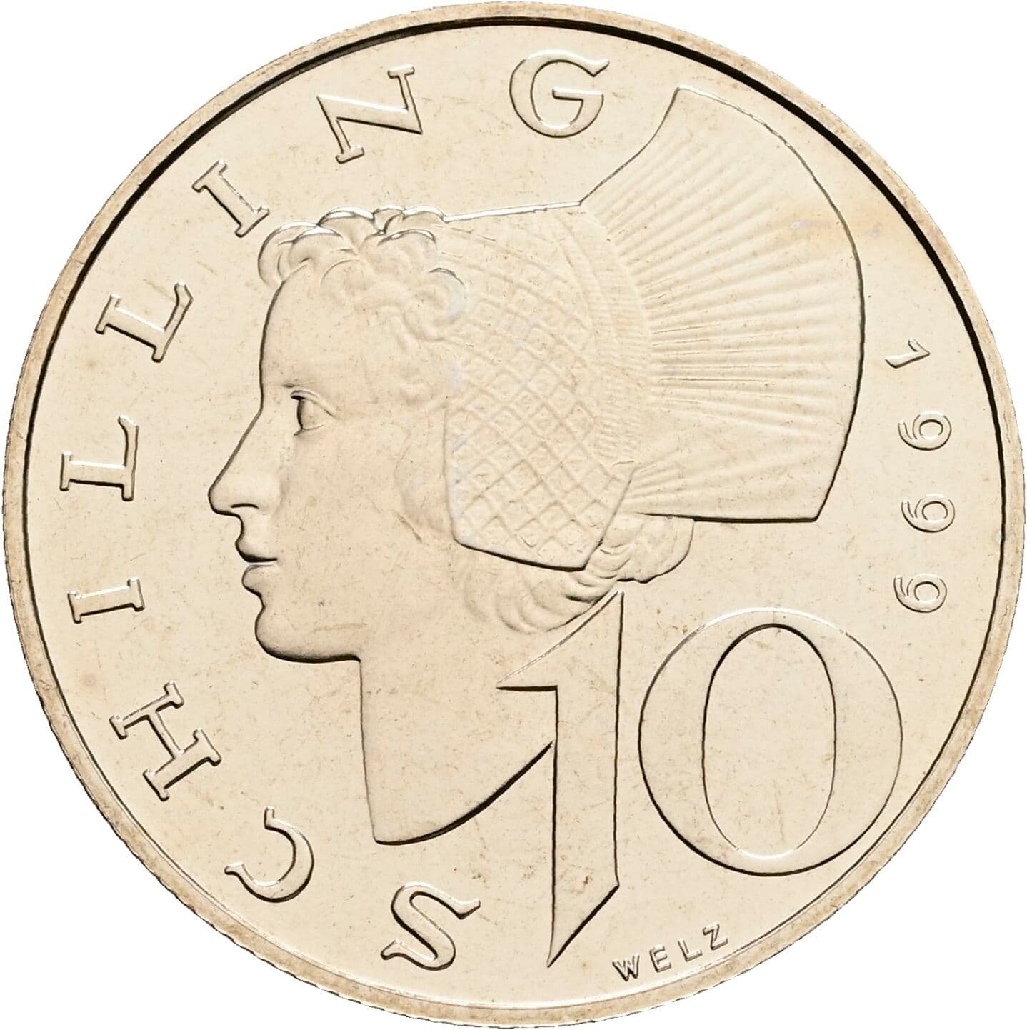 10 Schilling 1999 – Vorderseite