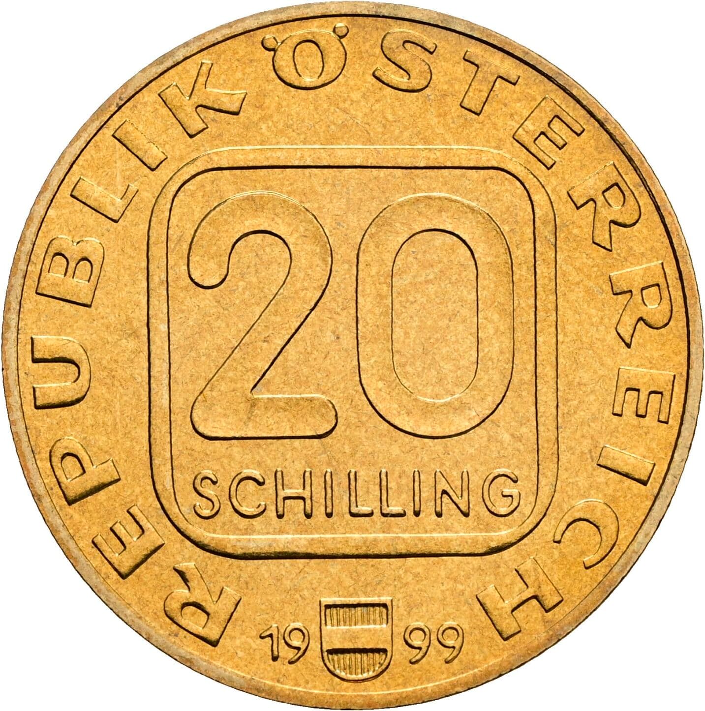 20 Schilling 1999 – Vorderseite
