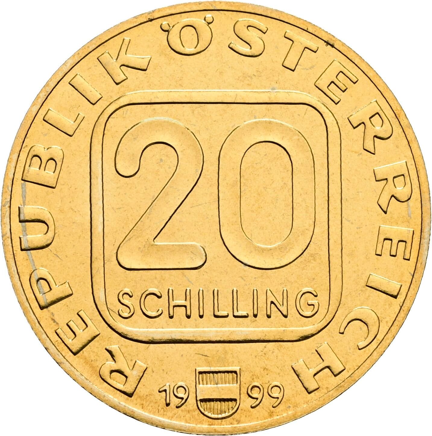 20 Schilling 1999 – Vorderseite