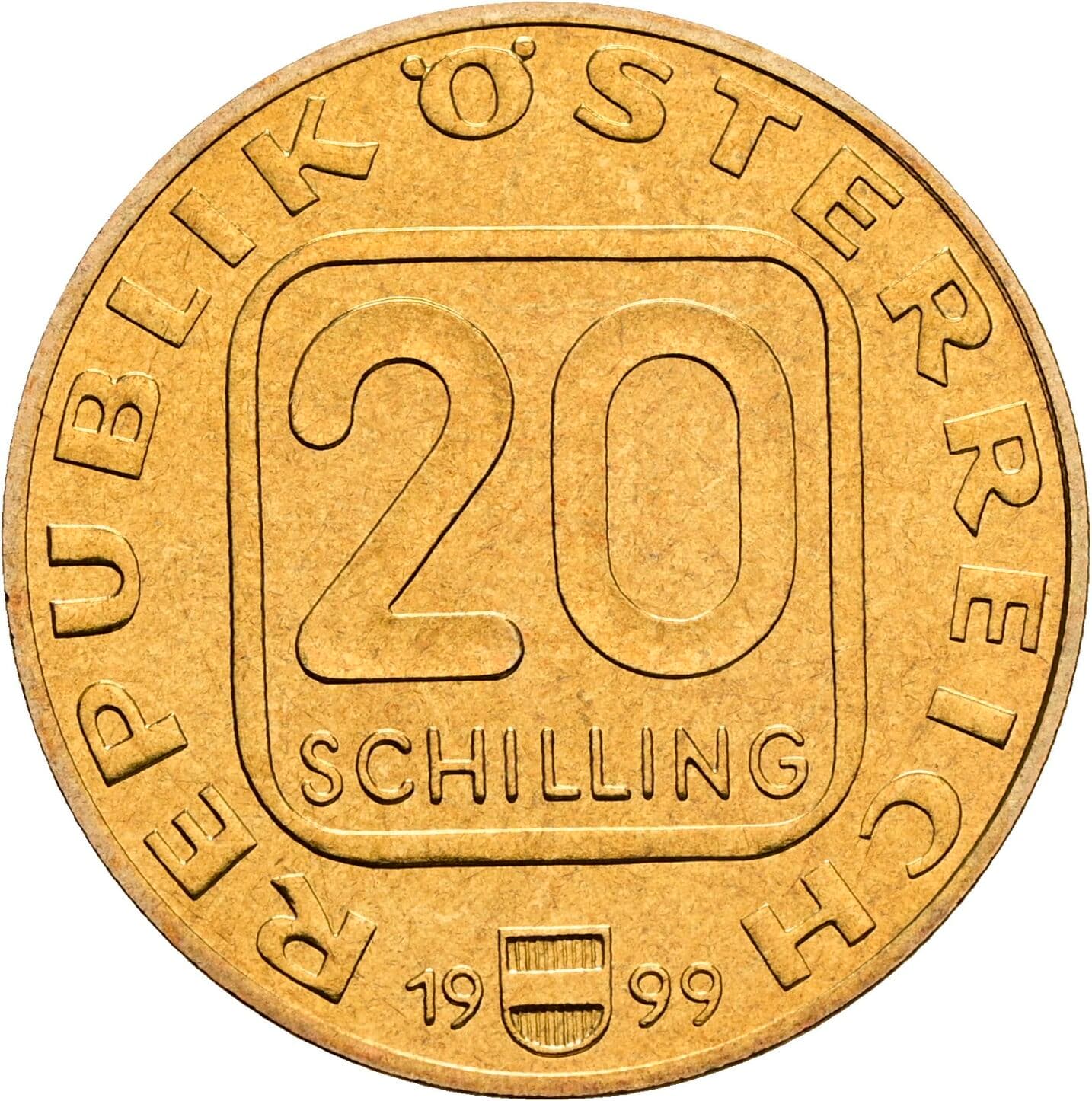 20 Schilling 1999 – Vorderseite
