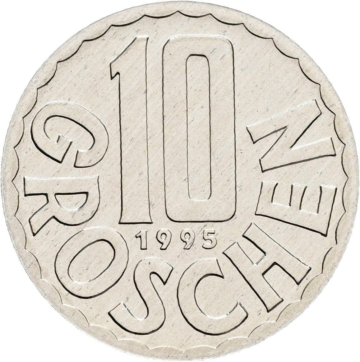 10 Groschen 1995 – Vorderseite