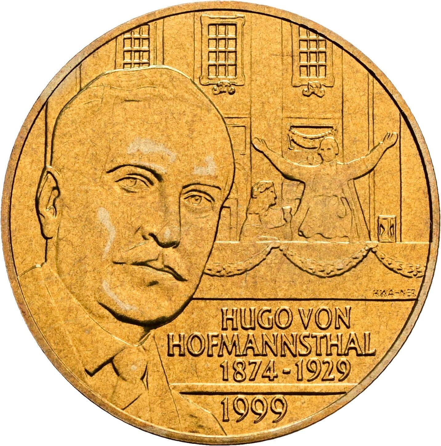 20 Schilling 1999 – Rückseite