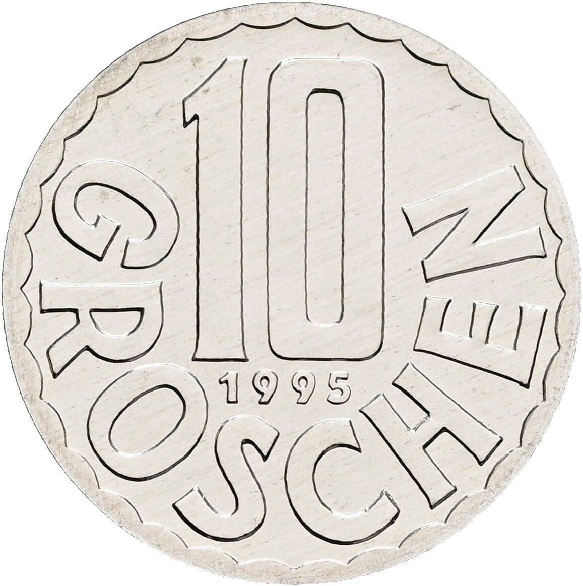 10 Groschen 1995 – Vorderseite