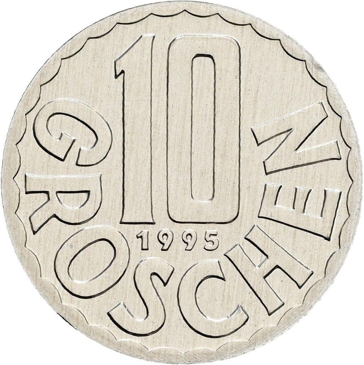 10 Groschen 1995 – Vorderseite