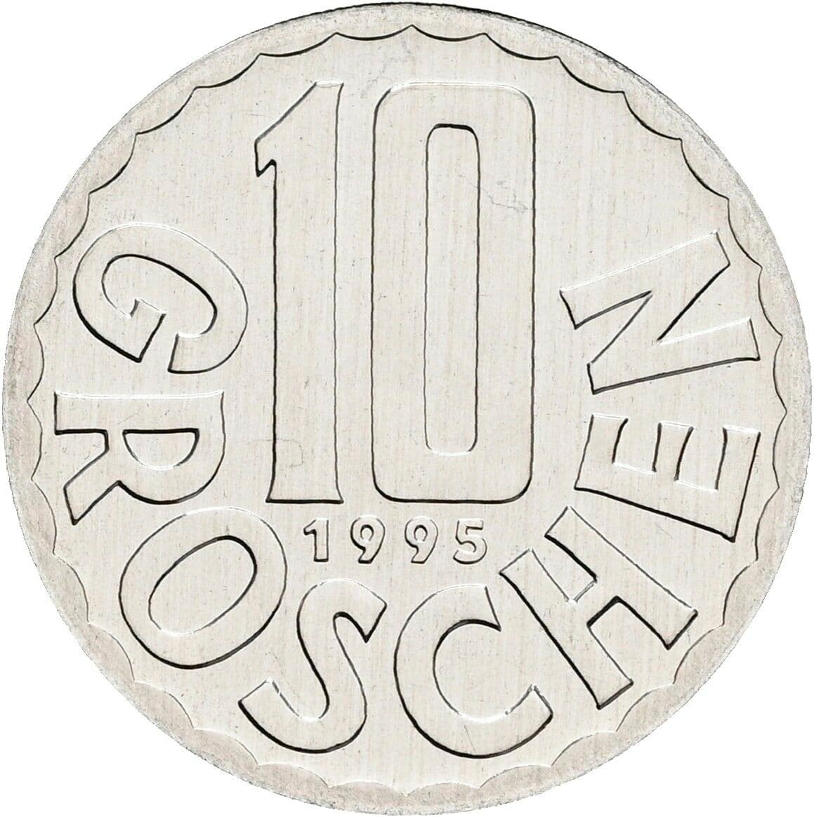 10 Groschen 1995 – Vorderseite
