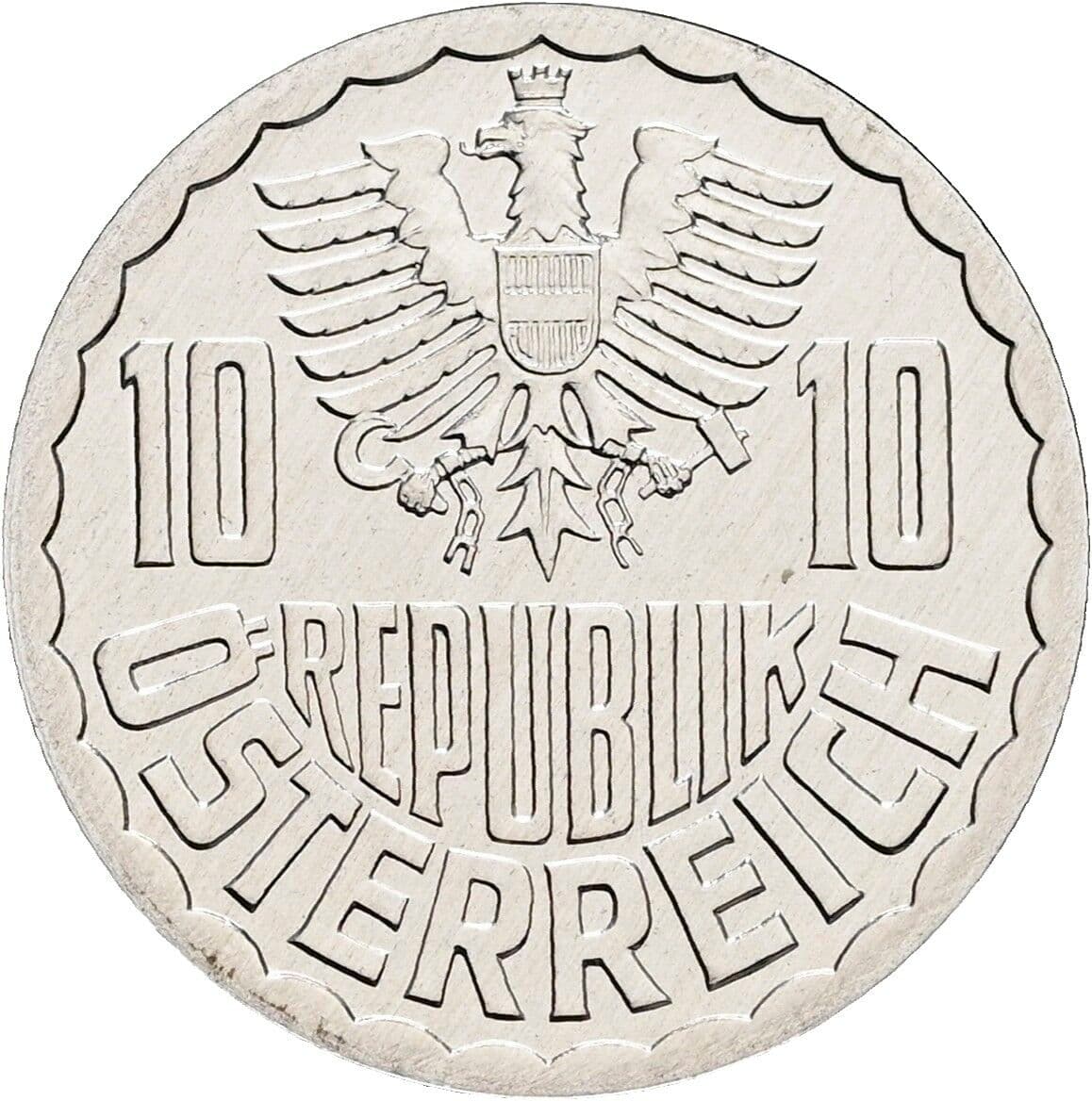 10 Groschen 1995 – Rückseite