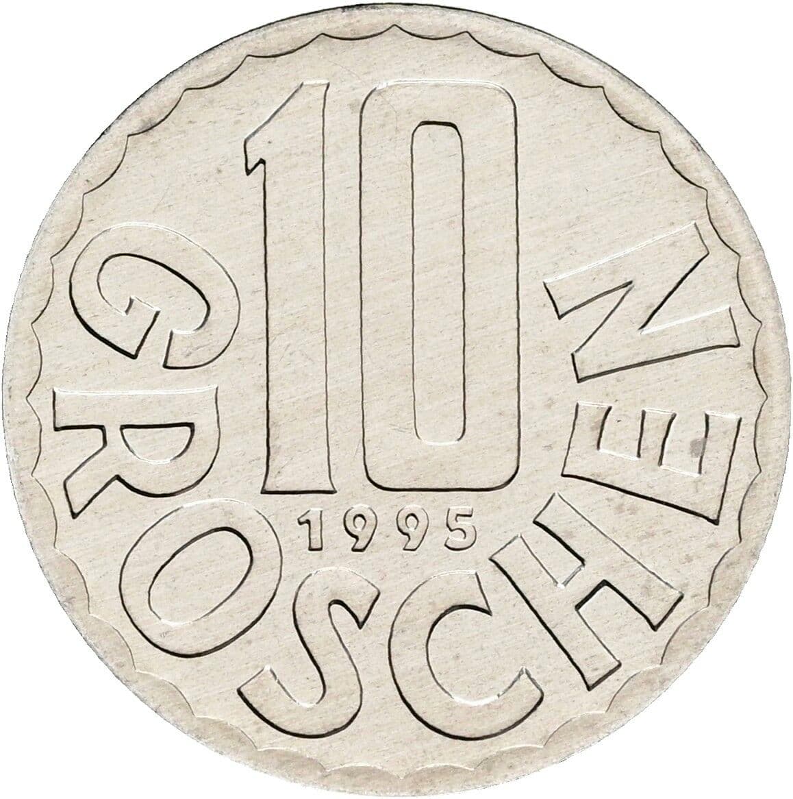 10 Groschen 1995 – Vorderseite