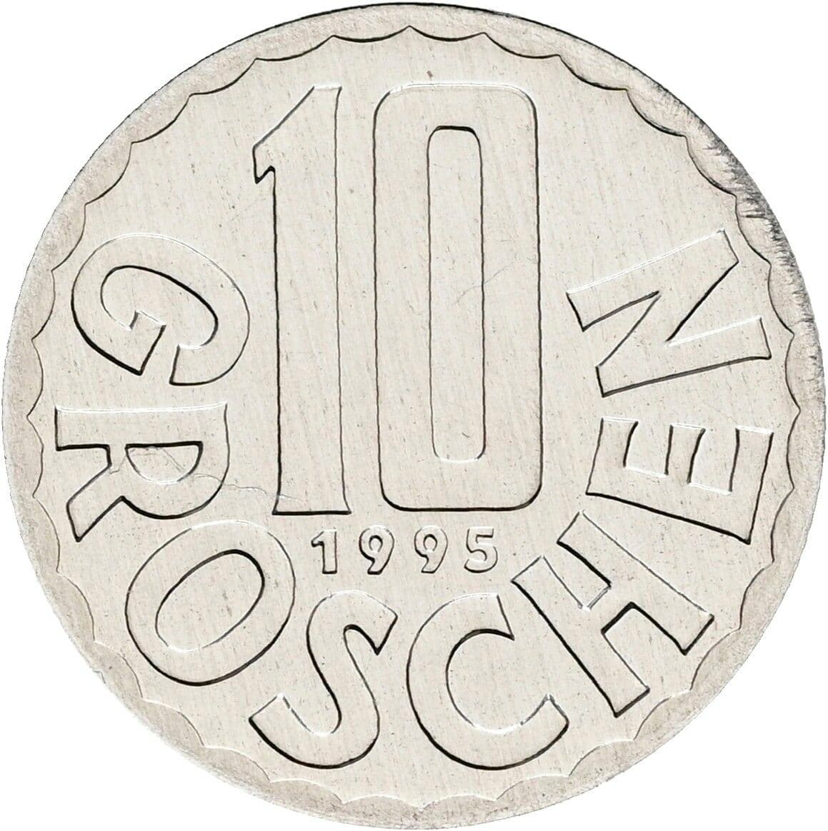 10 Groschen 1995 – Vorderseite