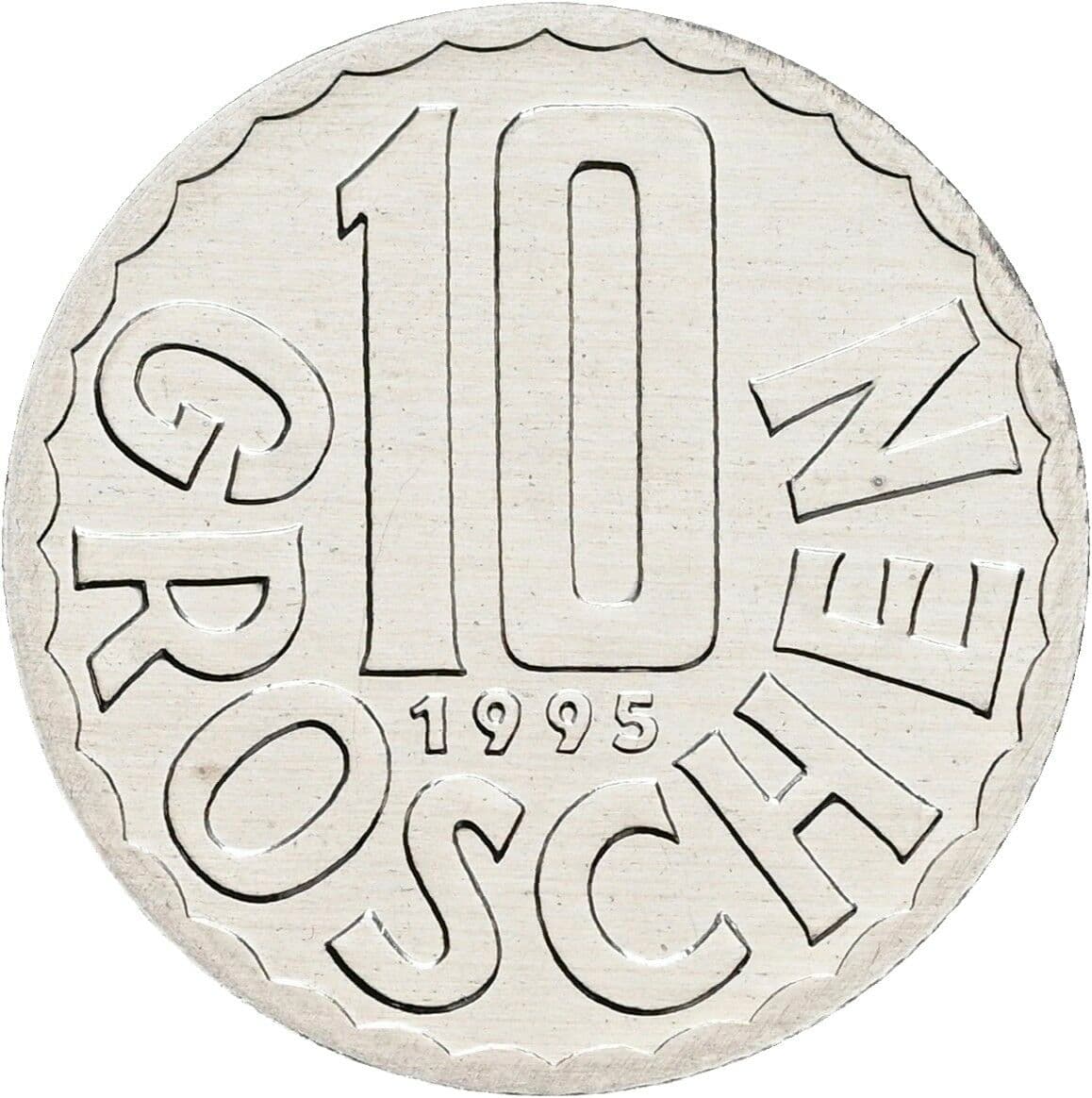 10 Groschen 1995 – Vorderseite