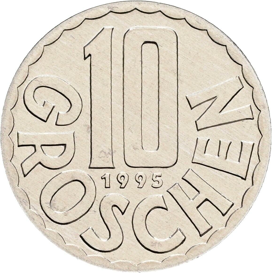 10 Groschen 1995 – Vorderseite