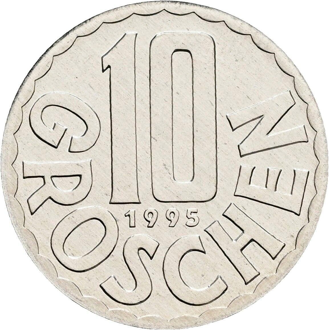10 Groschen 1995 – Vorderseite