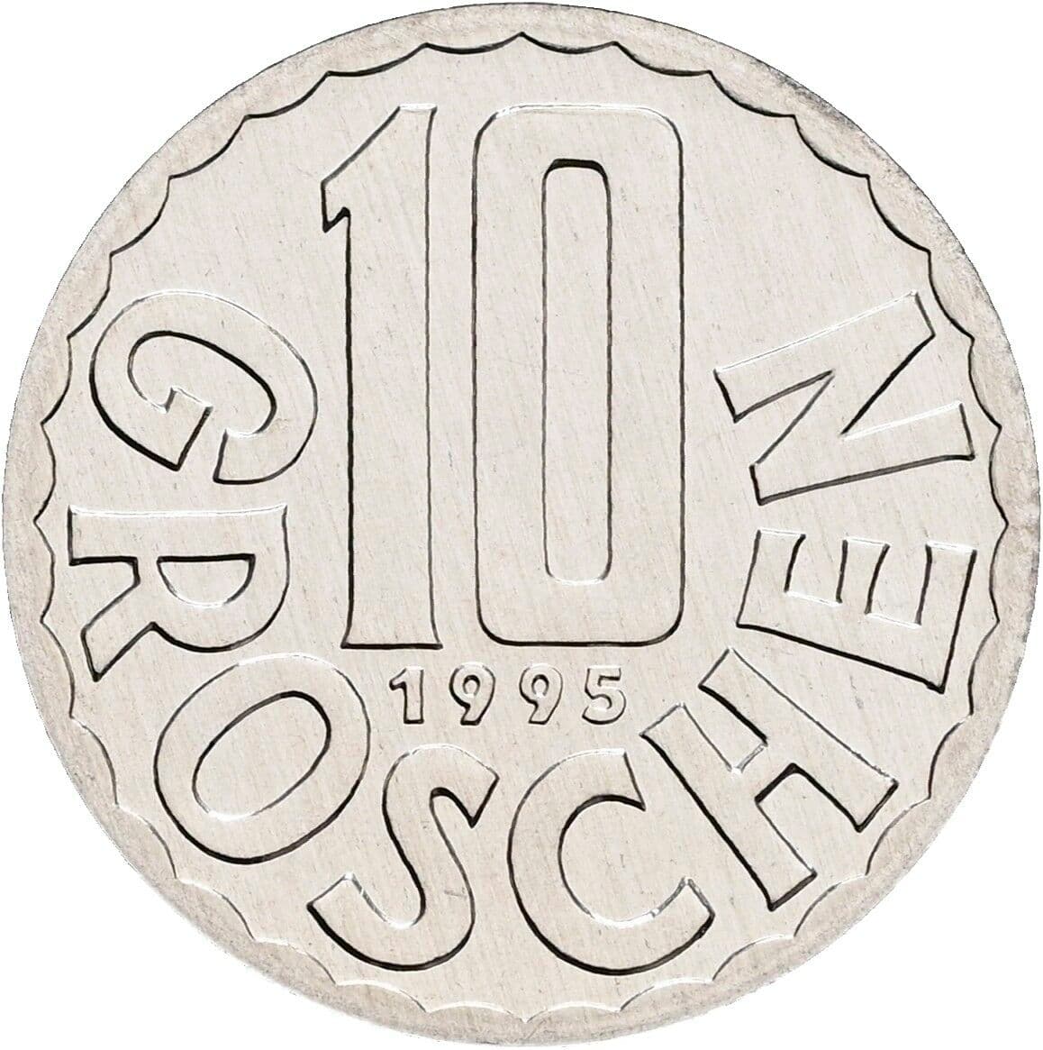 10 Groschen 1995 – Vorderseite