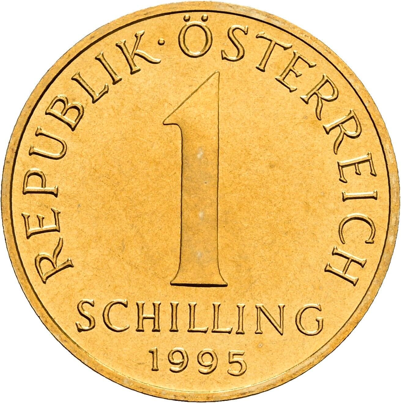 1 Schilling 1995 – Vorderseite