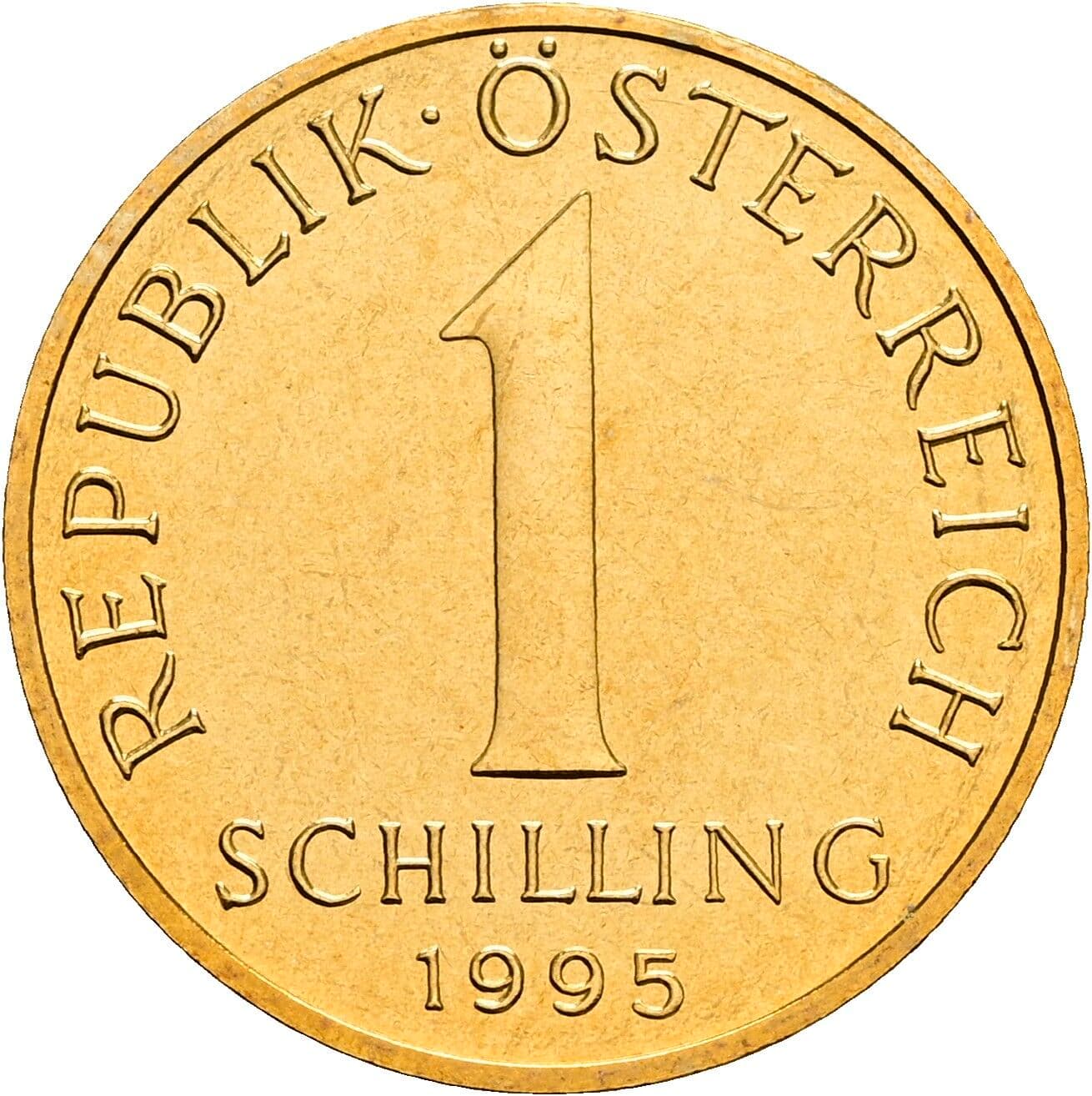 1 Schilling 1995 – Vorderseite