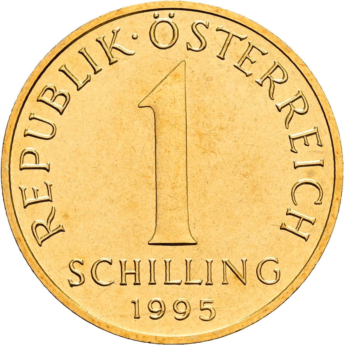 1 Schilling 1995 – Vorderseite