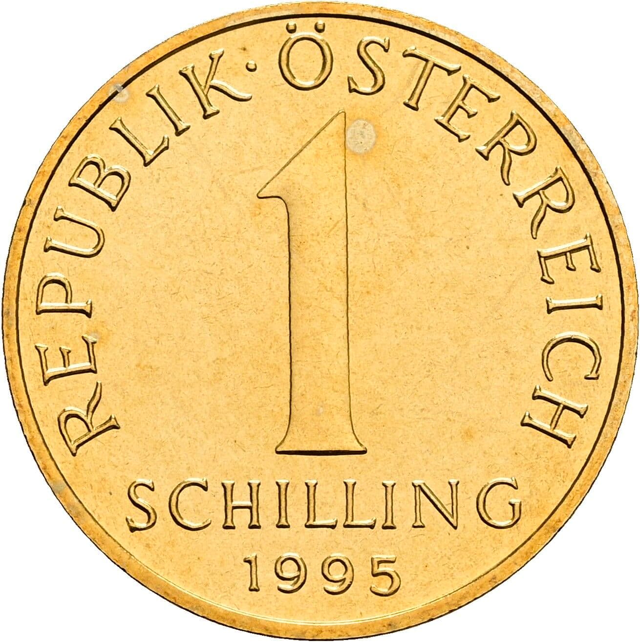 1 Schilling 1995 – Vorderseite