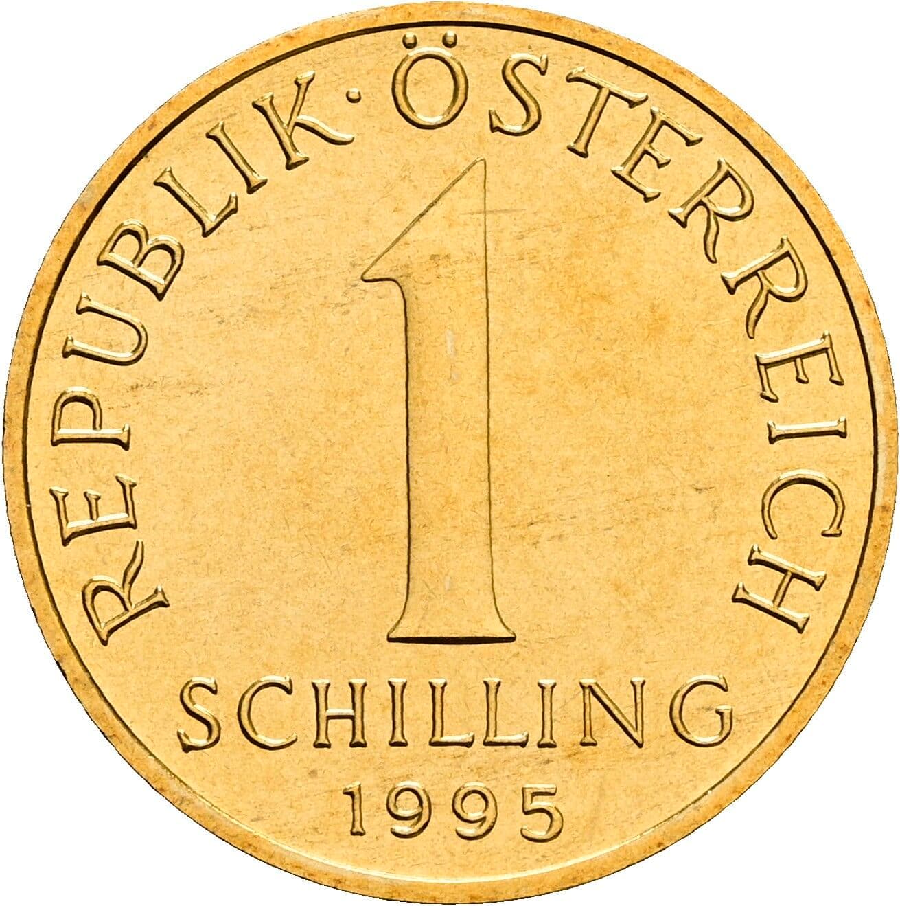 1 Schilling 1995 – Vorderseite