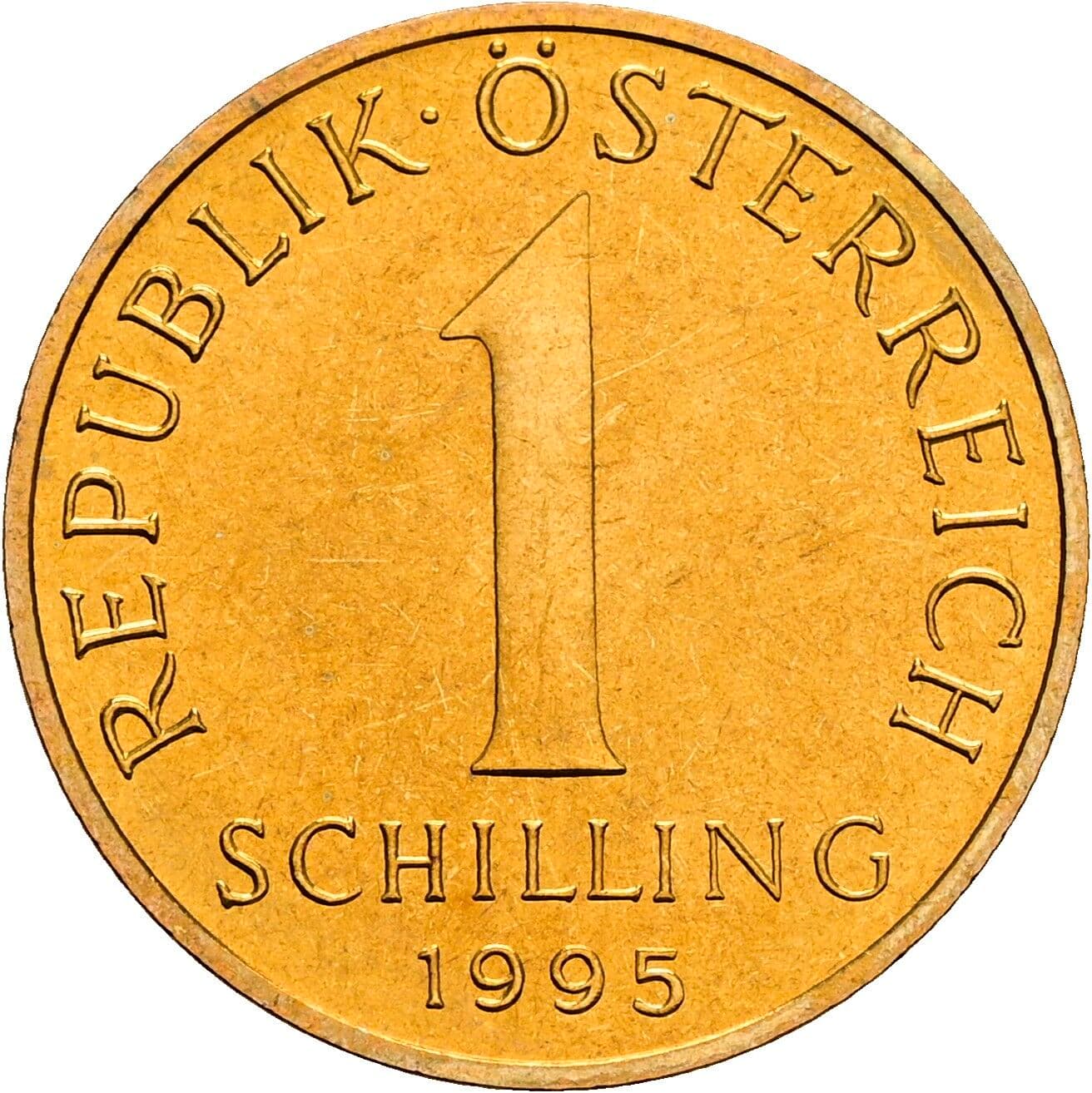 1 Schilling 1995 – Vorderseite