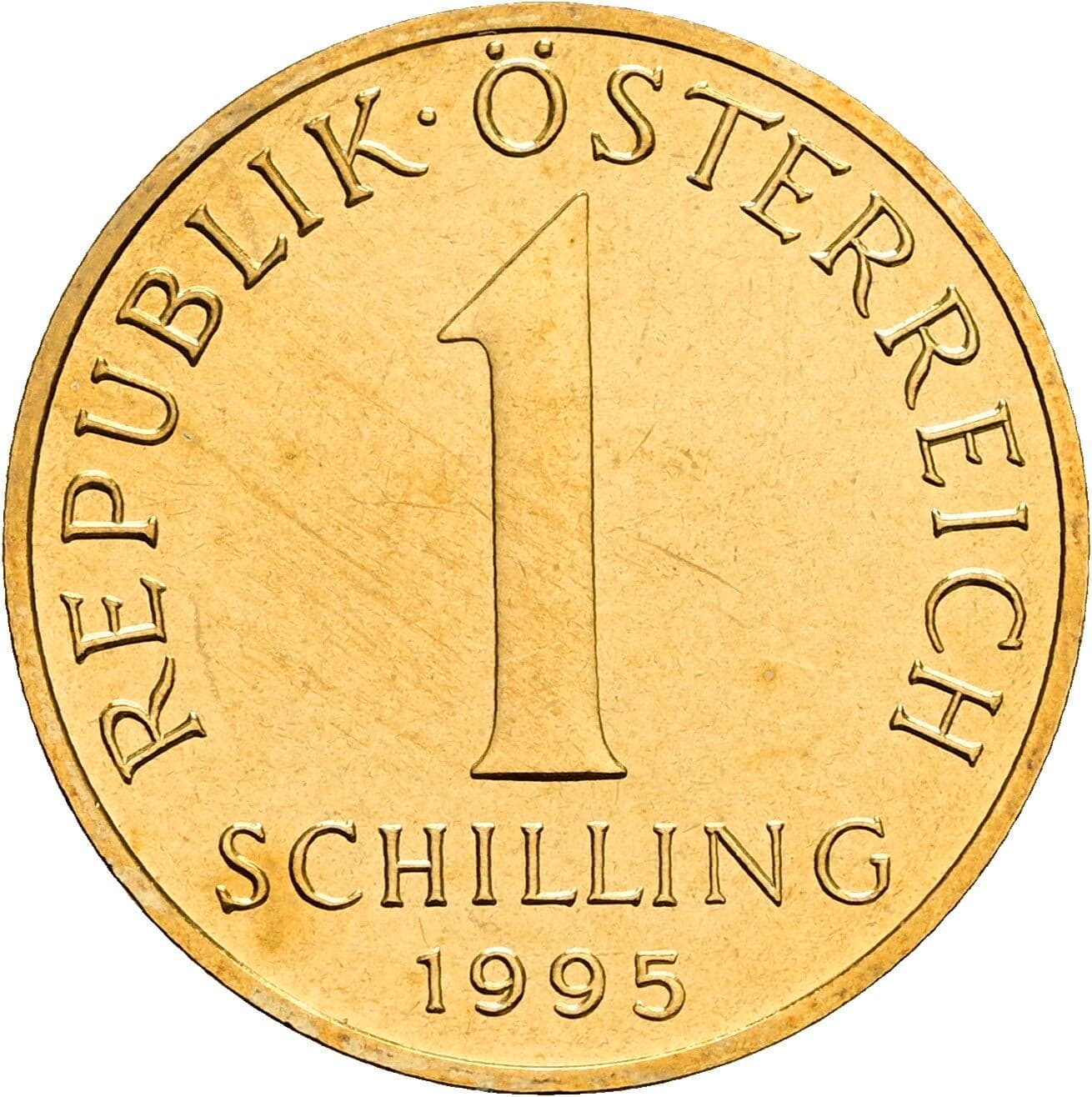 1 Schilling 1995 – Vorderseite