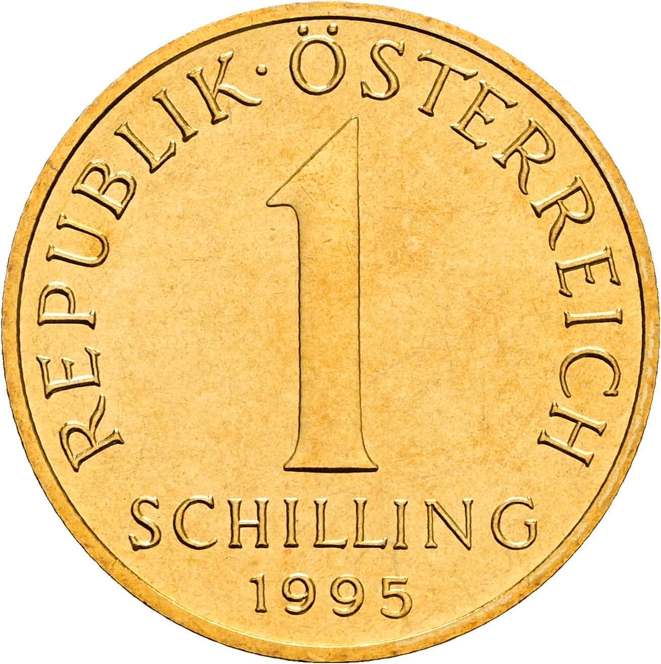 1 Schilling 1995 – Vorderseite