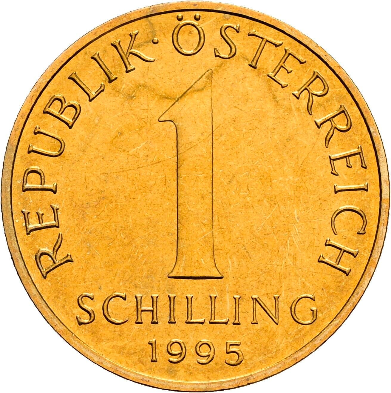 1 Schilling 1995 – Vorderseite
