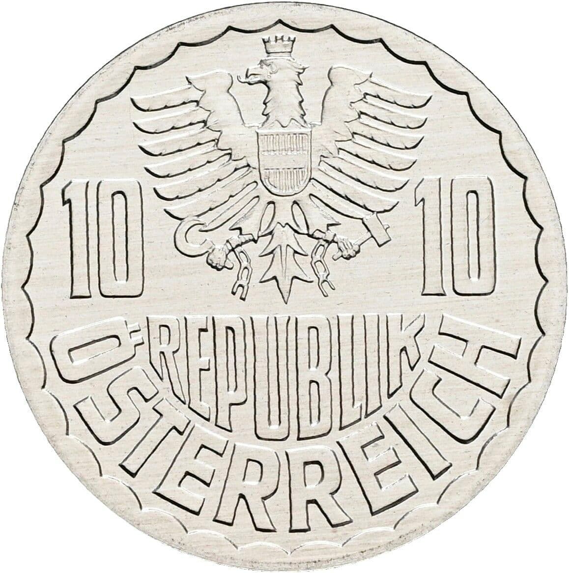 10 Groschen 1995 – Rückseite