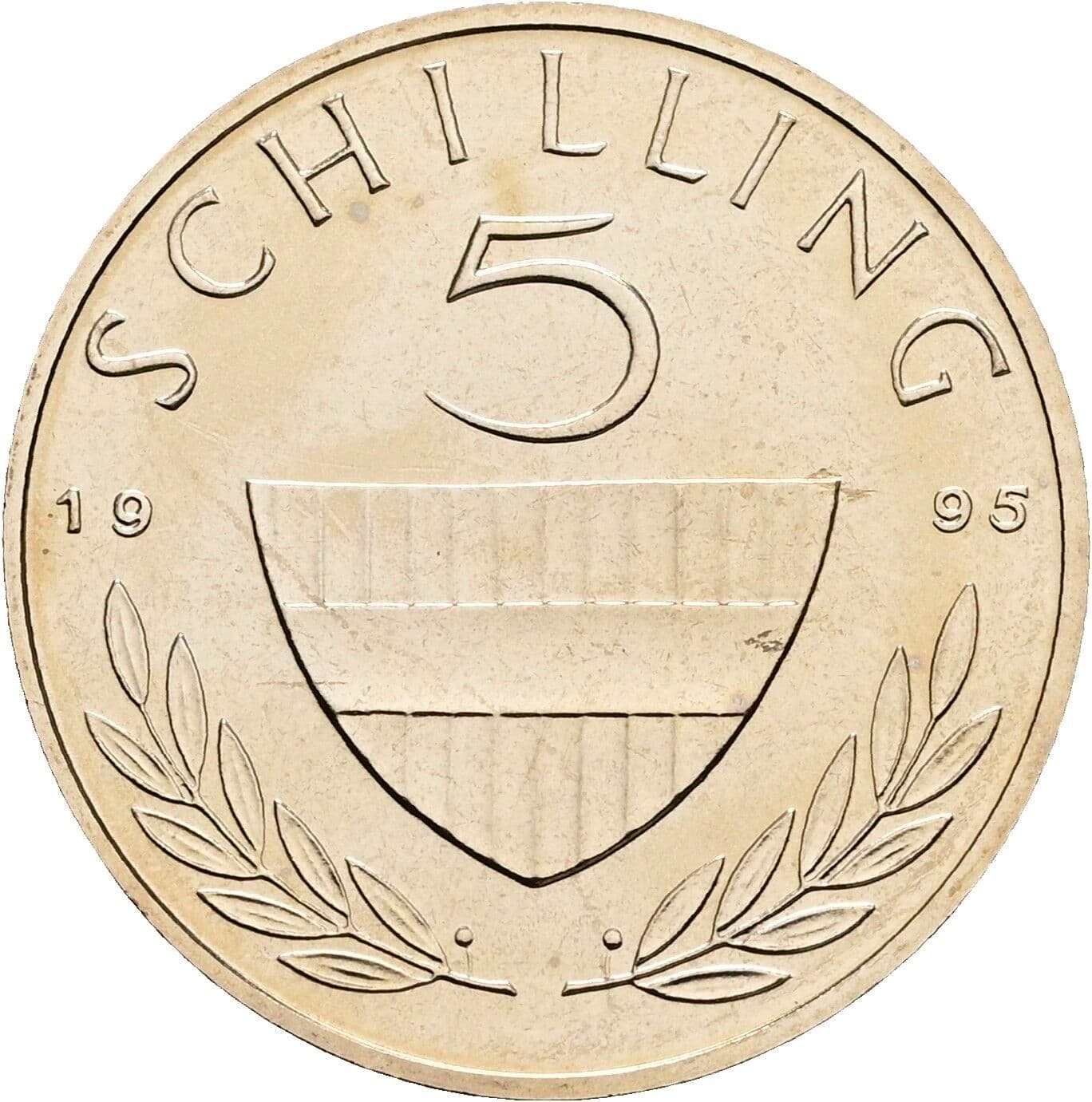 5 Schilling 1995 – Vorderseite
