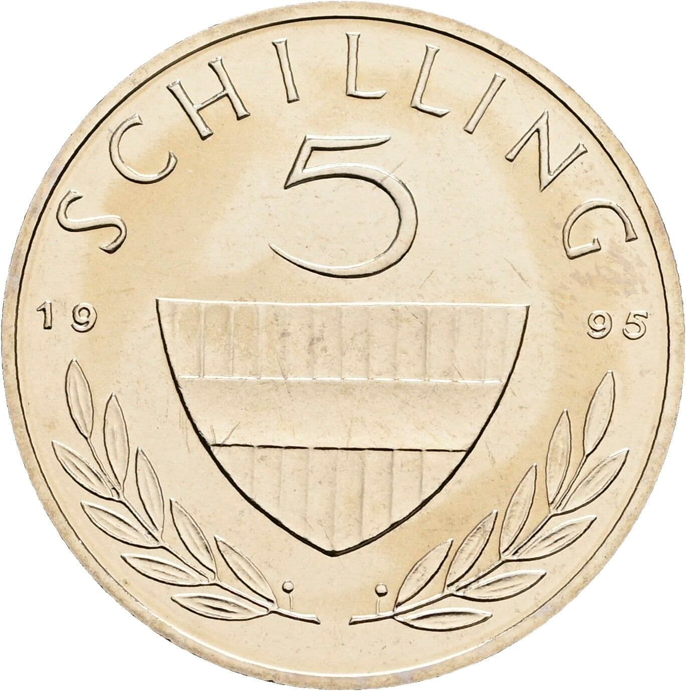 5 Schilling 1995 – Vorderseite