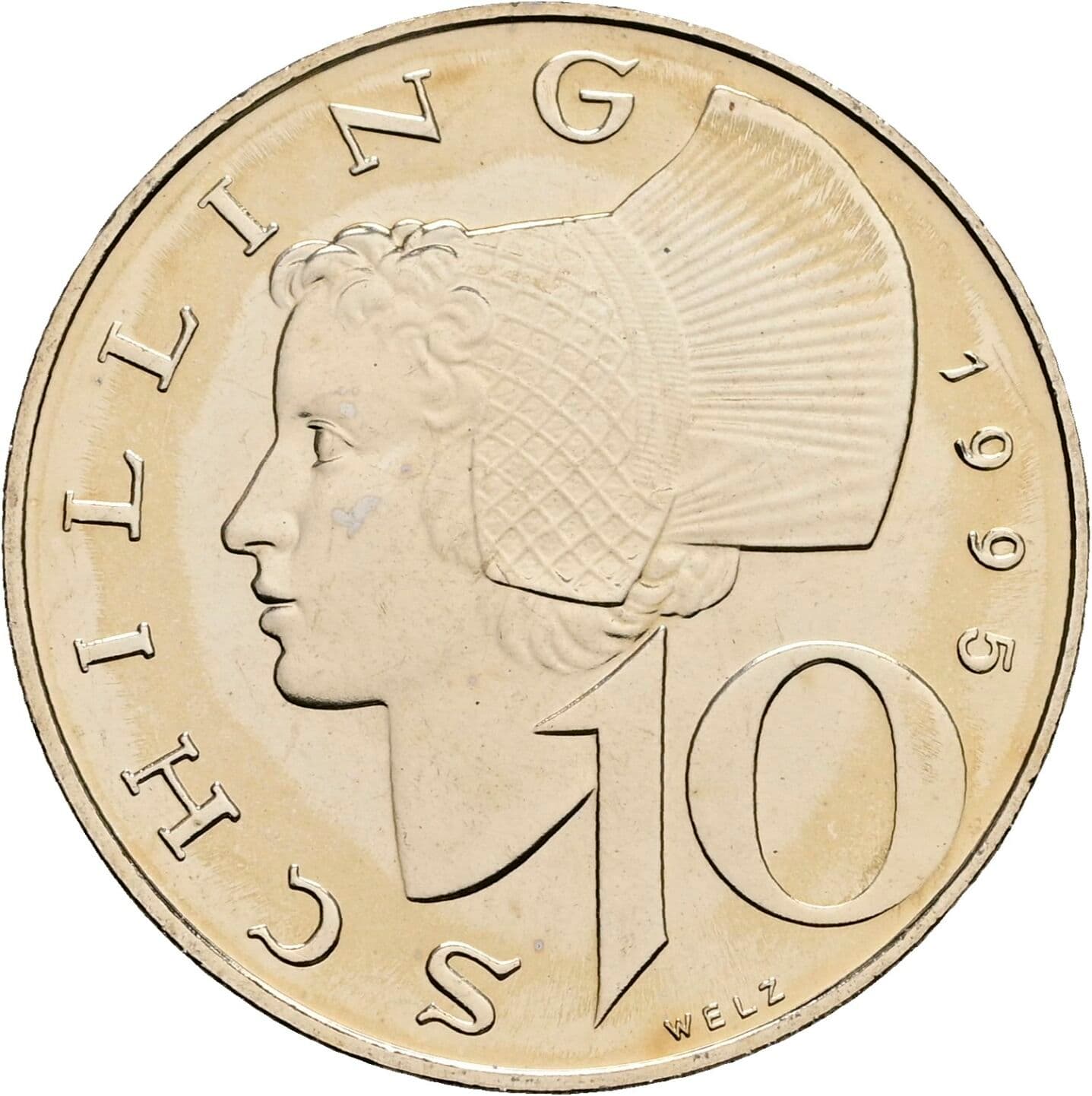 10 Schilling 1995 – Vorderseite