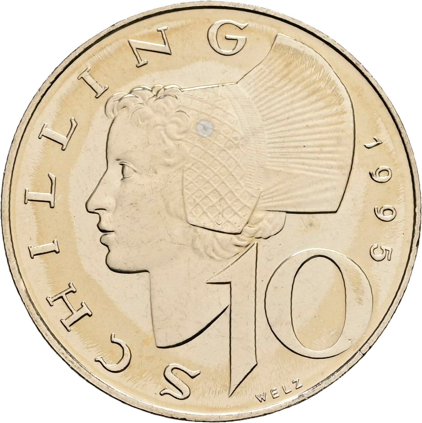 10 Schilling 1995 – Vorderseite