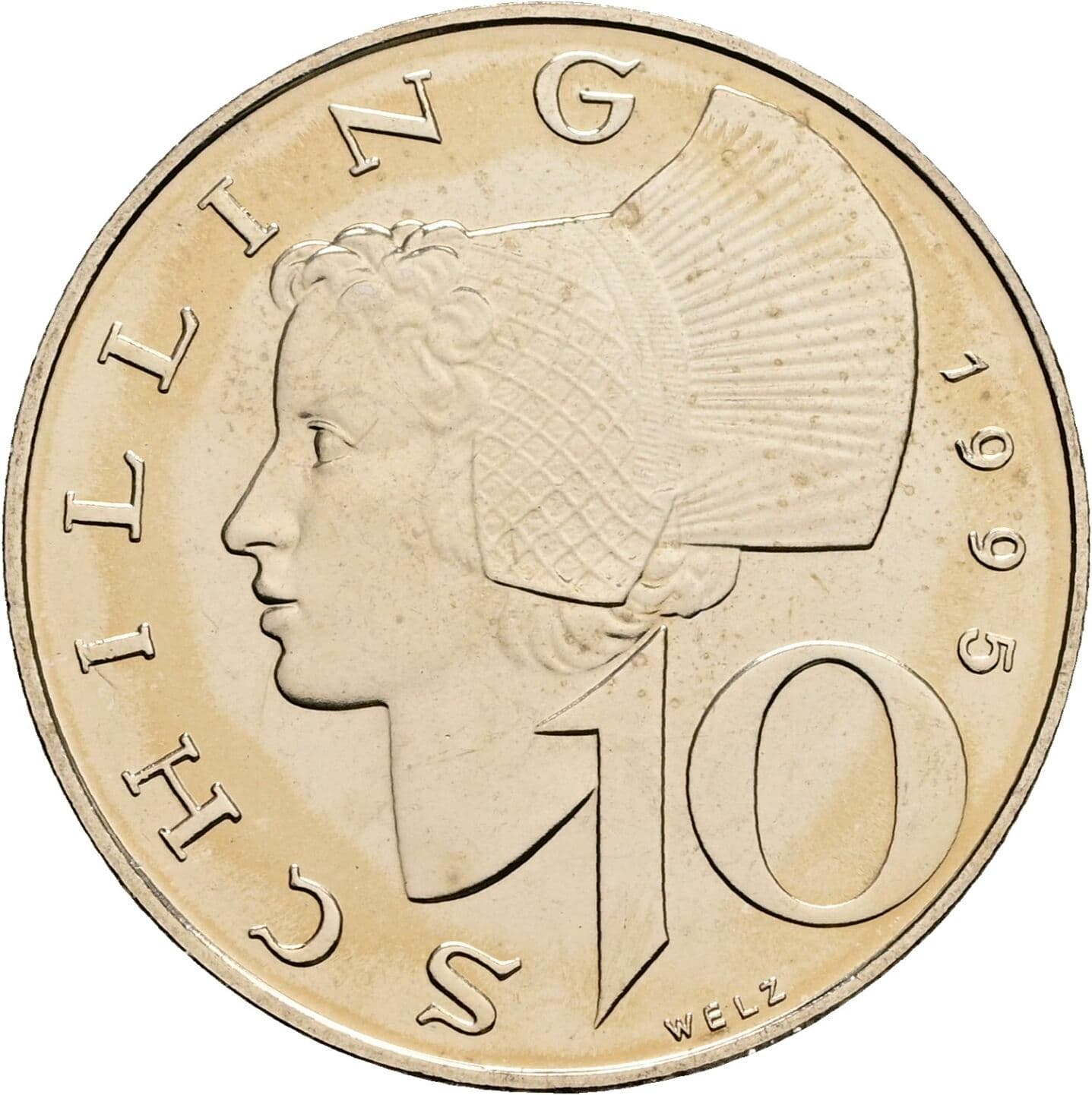 10 Schilling 1995 – Vorderseite
