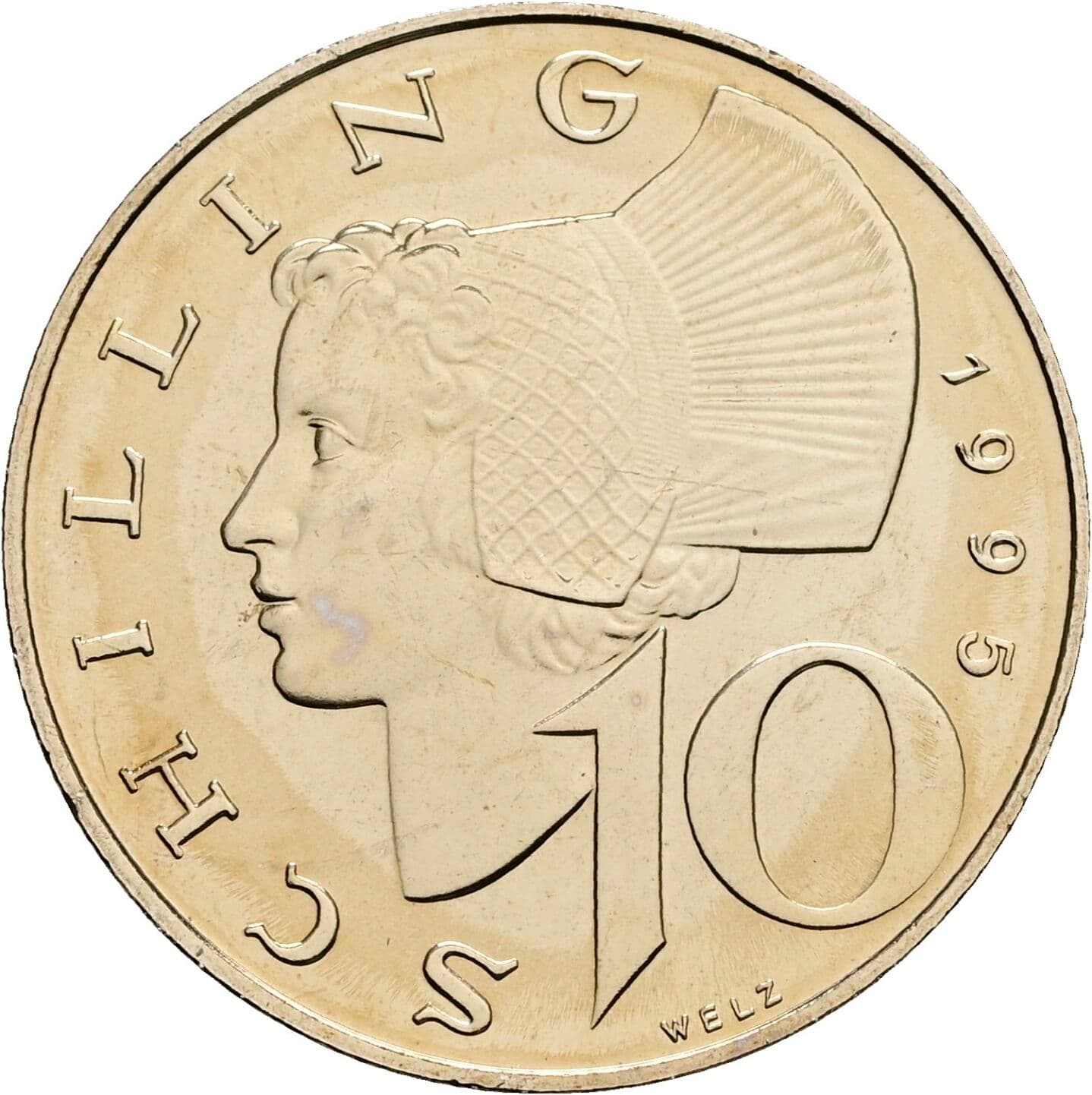 10 Schilling 1995 – Vorderseite