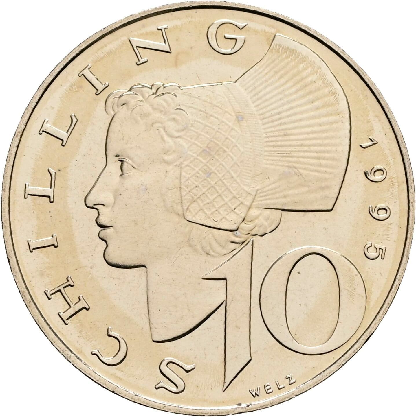 10 Schilling 1995 – Vorderseite